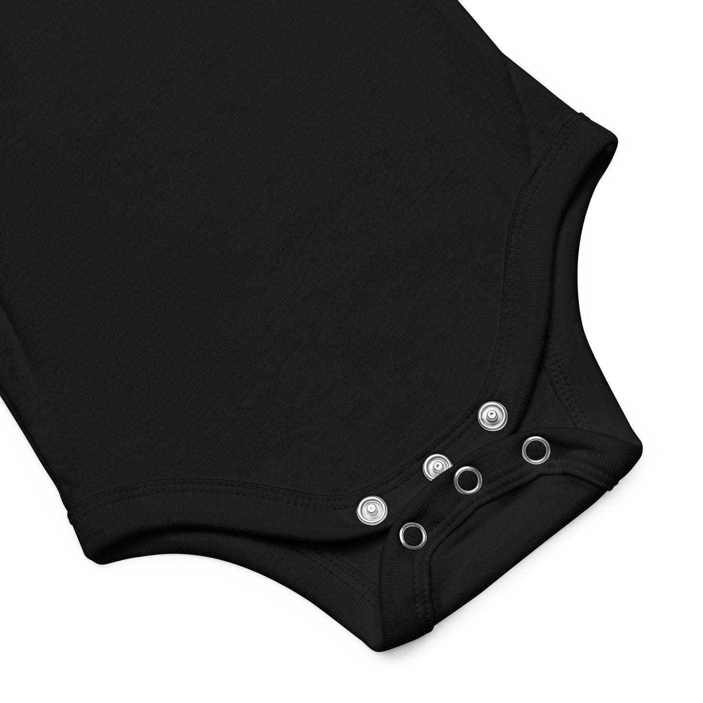 "Crawling by Faith" Graphic Baby Bodysuit | Ebony/Black