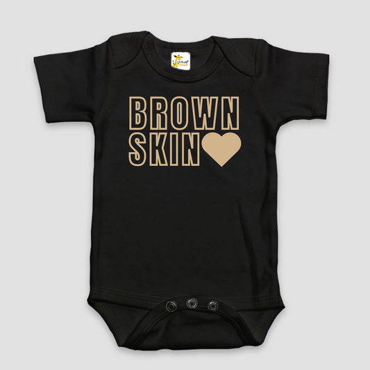 "Brown Skin Love" Baby Bodysuit | Multiple Color Options