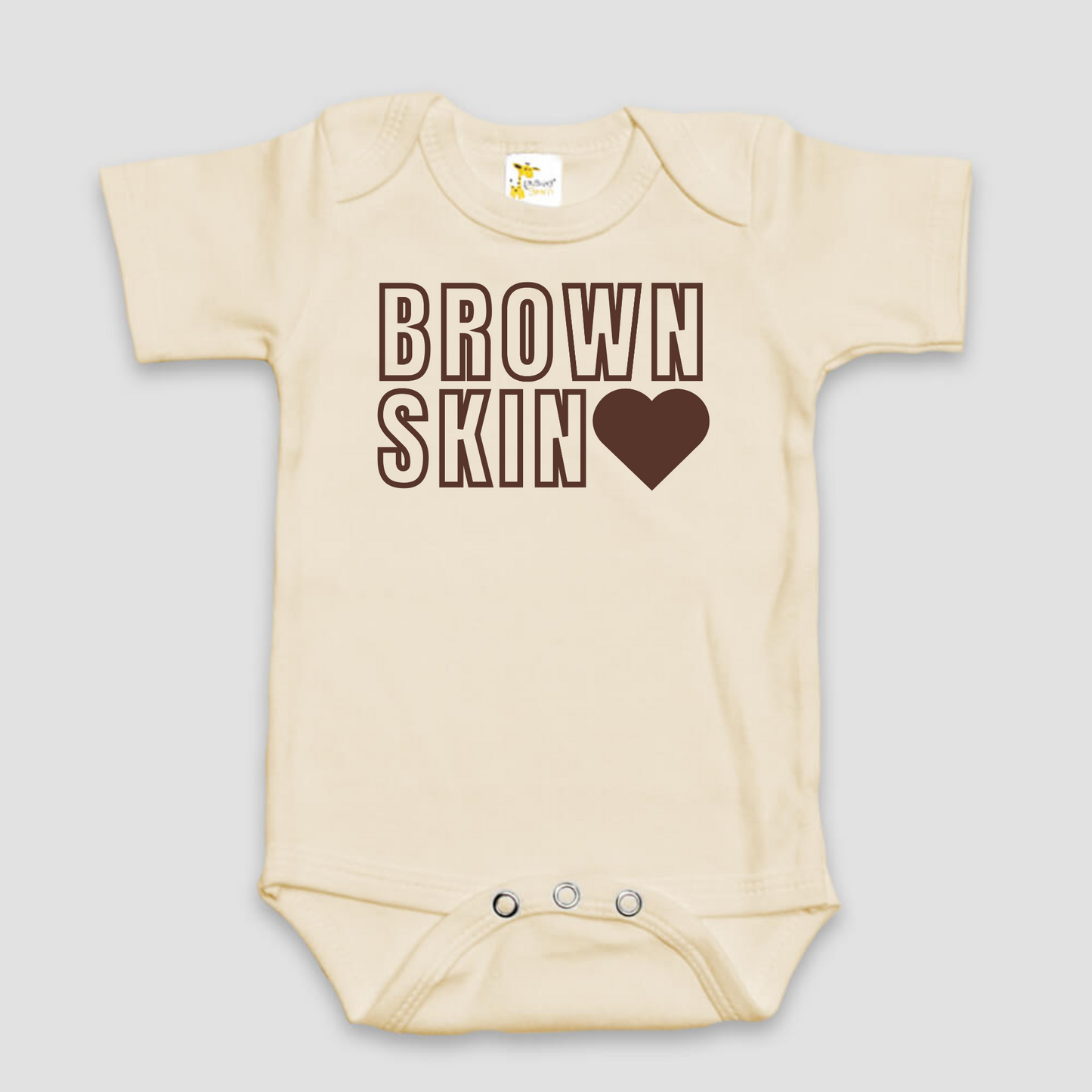 "Brown Skin Love" Baby Bodysuit | Multiple Color Options