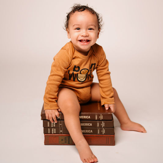 Born Woke Signature Organic Cotton Long Sleeve Bodysuit (Three Color Options)