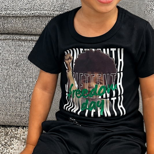 Juneteenth Freedom Day Toddler Tee | Black & Buttermilk